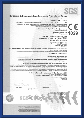 Certificação EN1090 R1
